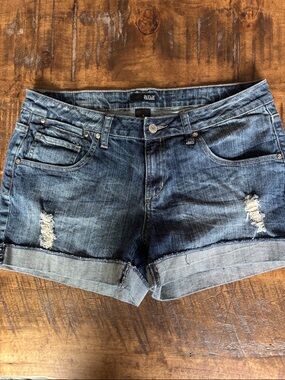 A.N.A Denim Ripped Cuffed Women’s Shorts - Dark Blue